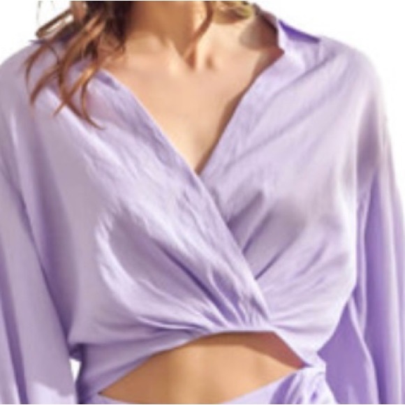 Mustard Seed Women’s Overlap Waist Tuck Blouse. New with Tags. Size Small. - Picture 1 of 4